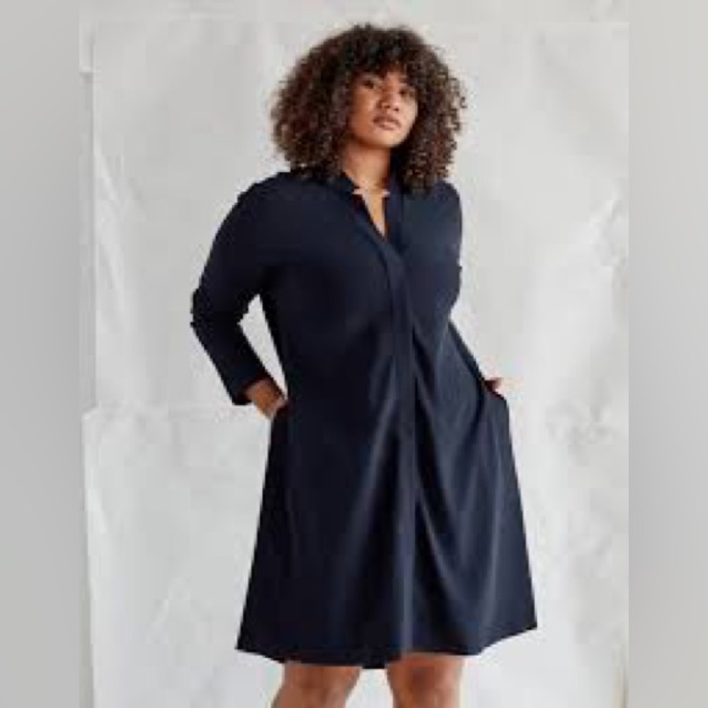 ADAY Something Borrowed Dress in Midnight Blue, XS